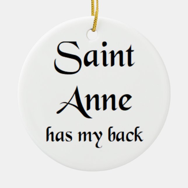heilige Anna Keramik Ornament (Vorne)