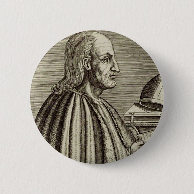 Heilige Anselm von Canterbury Doktor der Kirche Button (Vorderseite)