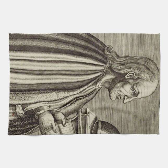 Heilige Anselm von Canterbury Doktor der Kirche Geschirrtuch (Horizontal)