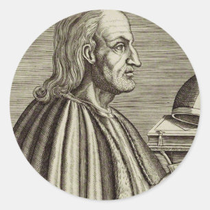 Heilige Anselm von Canterbury Doktor der Kirche Runder Aufkleber