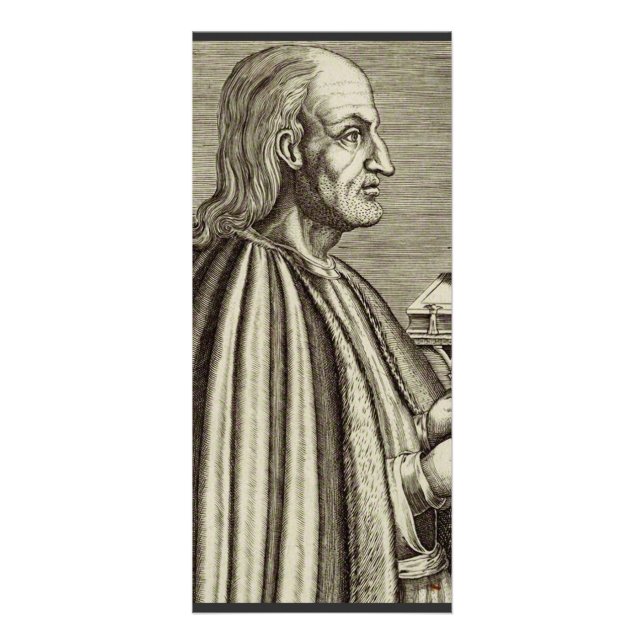 Heilige Anselm von Canterbury Doktor der Kirche Werbekarte (Vorne)