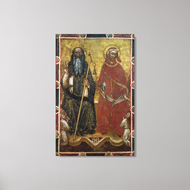 Heilige Anthony Abbot und Eligius - Malerei Leinwanddruck (Vorderseite)