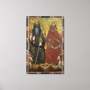 Heilige Anthony Abbot und Eligius - Malerei Leinwanddruck