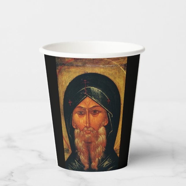 Heilige Anthony der Wüste Pappbecher (Vorderseite)
