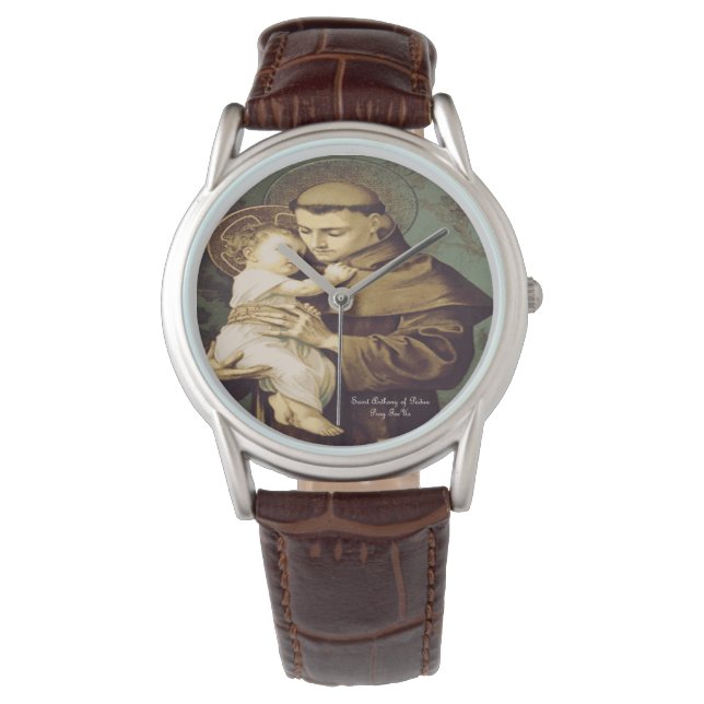 Heilige Anthony von Padua Armbanduhr (Vorderseite)
