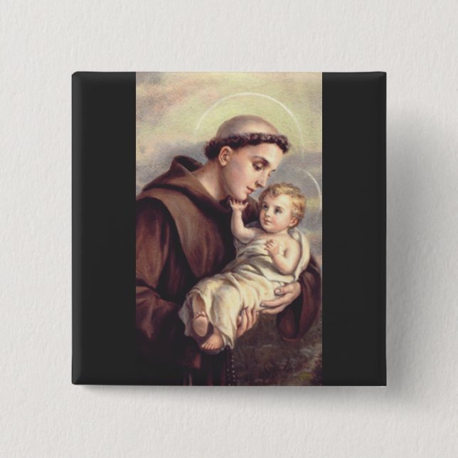 Heilige Anthony von Padua Button (Vorderseite)