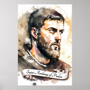 Heilige Anthony von Padua Poster