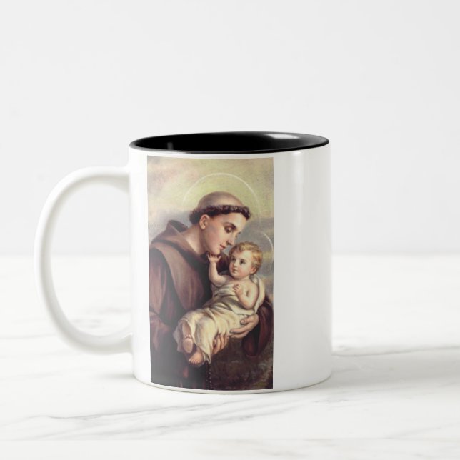 Heilige Anthony von Padua Zweifarbige Tasse (Links)