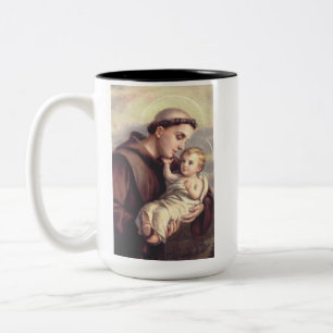Heilige Anthony von Padua Zweifarbige Tasse
