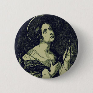 Heilige Apollonia Jungfrau und Märtyrerin Button