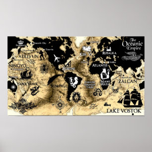 Heilige Atem-Reihen-Weltkarte Poster