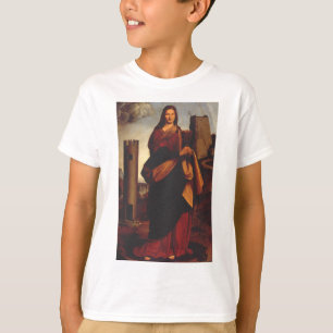 Heilige Barbara Heilige Ikone Grafik Kunst T-Shirt