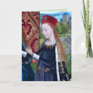 Heilige Barbara von Nikomedien (Detail; M 070) Kar Karte