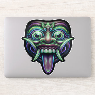 Heilige Barong-Maske - Glücksbringer Bali-Amulett Aufkleber