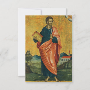Heilige Bartholomäus-Orthodoxe Gebetskarte Dankeskarte
