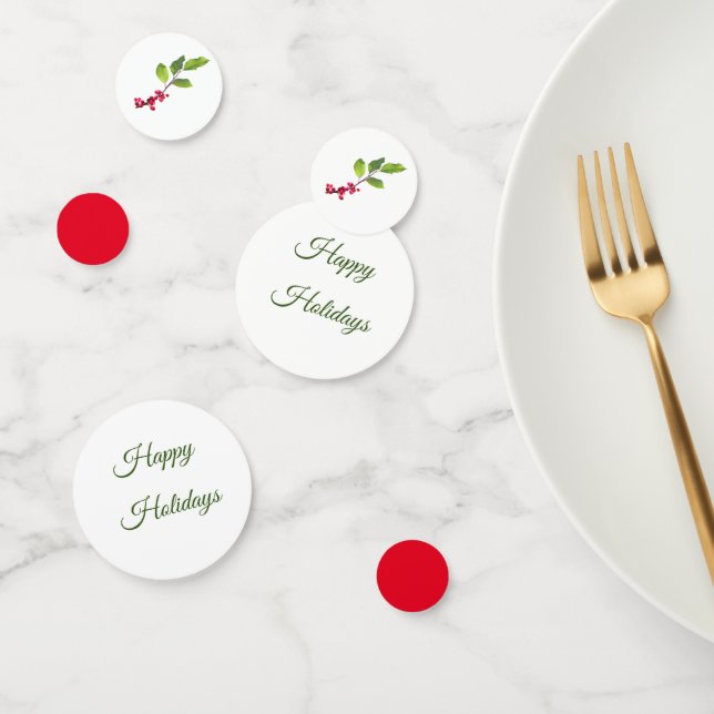 Heilige Beeren und Blätter Konfetti (Gruppe)