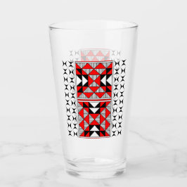 Heilige Berge in Rot Glas