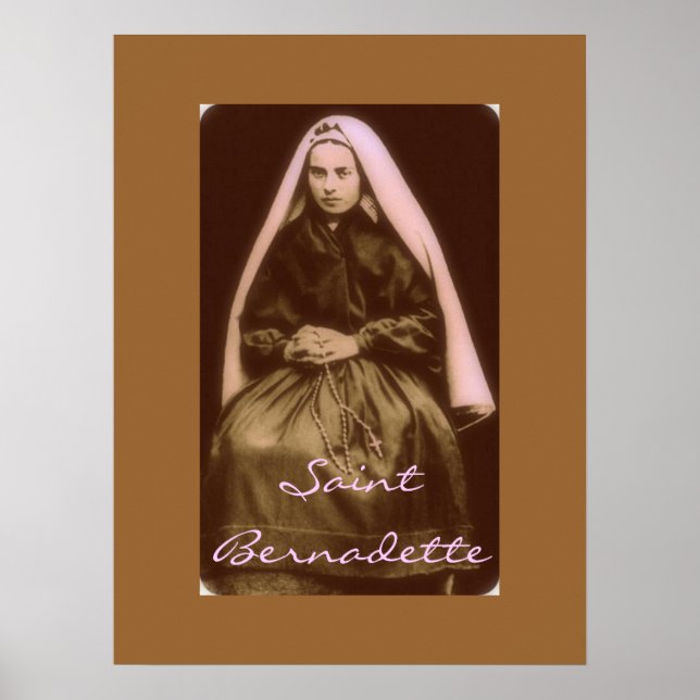 Heilige Bernadette Poster (Vorne)