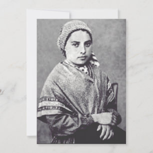 Heilige Bernadette Soubirous Einladung