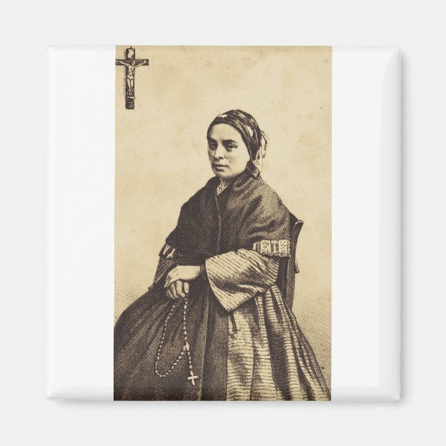 Heilige Bernadette Soubirous Fine Art Magnet (Vorne)
