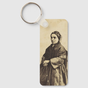 Heilige Bernadette Soubirous Kunst Schlüsselanhänger
