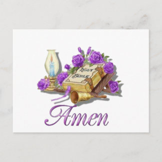 Heilige Bibel Amen Postkarte