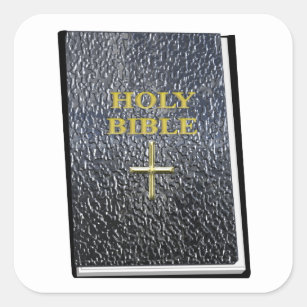 Heilige Bibel-Aufkleber Quadratischer Aufkleber