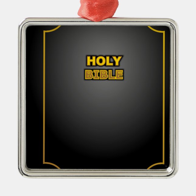 Heilige Bibel Ornament Aus Metall (Vorne)