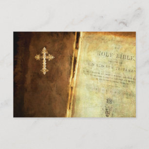Heilige Bibel - UAWG und Wahl des Unternehmertums RSVP Karte