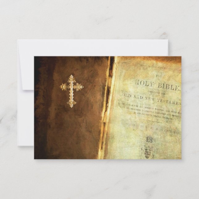 Heilige Bibel - UAWG und Wahl des Unternehmertums RSVP Karte (Vorderseite)