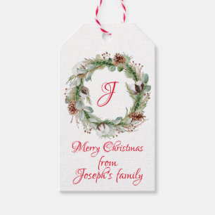 Heilige Blätter Weihnachten Geschenkanhänger