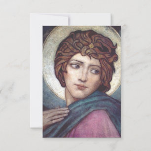 Heilige Brigid von Irland Religiöse Gebetskarte Dankeskarte
