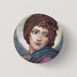 Heilige Brigid von Kildare Heilige keltische Kunst Button