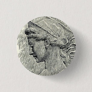 Heilige Cäcilia Jungfrau und Märtyrerin Button