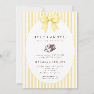 Heilige Cannoli-Schleife Baby Shower Einladung