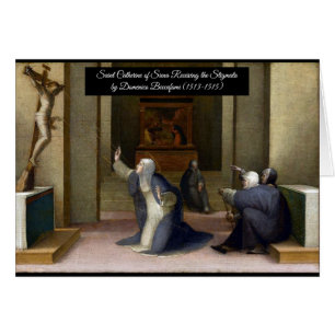 Heilige Catherine, die die Stigmata erhält