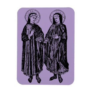 Heilige Cosmas und Damian von Bicci di Lorenzo Magnet