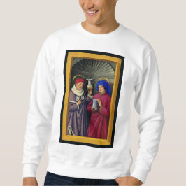 Heilige Cosmas und Damian von Jean Bourdichon Sweatshirt