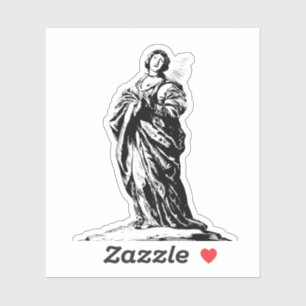 Heilige Cunera von Rhenen Jungfrau und Märtyrerin Aufkleber