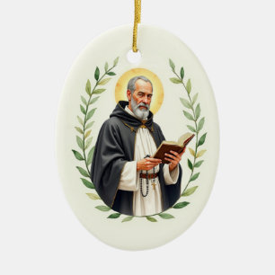 Heilige Dominikanische Gottes Friedens- und Segen- Keramik Ornament