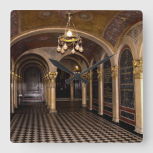 Heilige Dreifaltigkeit Griechisch-Orthodoxe Kirche Quadratische Wanduhr