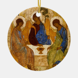 Heilige Dreifaltigkeit Ikone Rublev Byzantinisch K Keramikornament