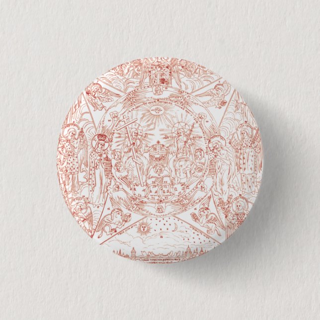 Heilige Dreifaltigkeit in Ruhm Button (Vorderseite)