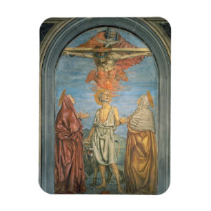 Heilige Dreifaltigkeit mit St. Jerome (Fresko) Magnet