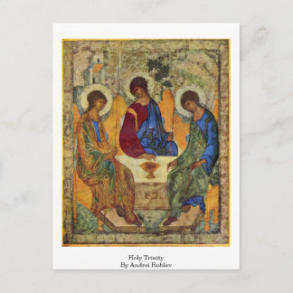 Heilige Dreifaltigkeit von Andrei Rublev Postkarte