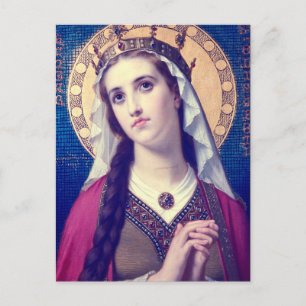 Heilige Elisabeth von Ungarn Premium Romantischer Postkarte