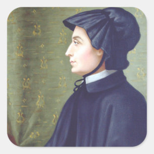 Heilige Elizabeth Ann Seton Quadratischer Aufkleber