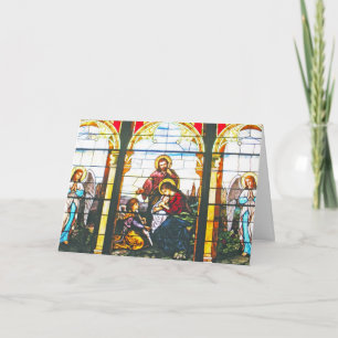 Heilige Engel - Festgläserweihnachtsfest Feiertagskarte