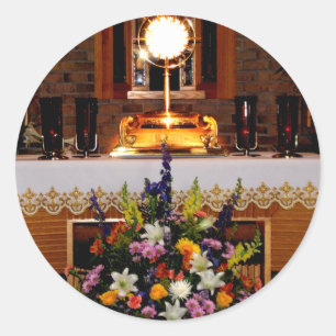 Heilige Eucharistin Runder Aufkleber