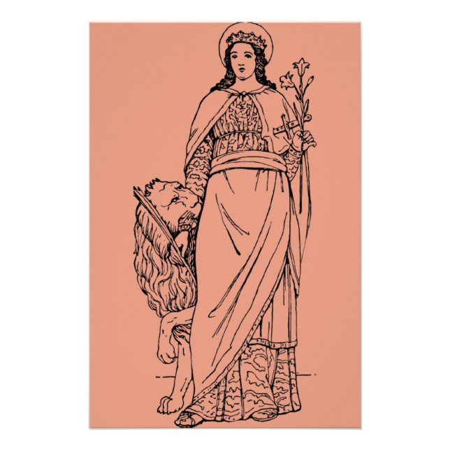 Heilige Euphemia die allseits gelobte Jungfrau und Poster (Vorderseite)